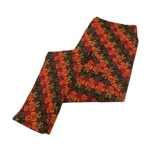 LuLaRoe Puzzle Piece Print Colorful Leggings TC